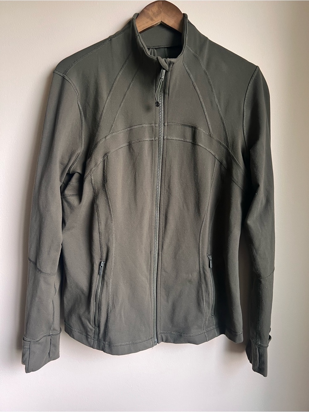 Lululemon Define Jacket Green Women's Lightweight Full Zip Size 14 - Picture 2 of 9